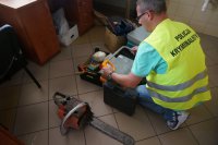 zabezpieczone przedmioty pochodzące z kradzieży