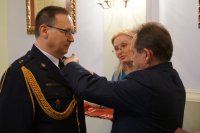 Wręczenie medalu dowódcy OSP