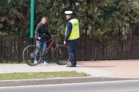 Kontrola kierującej rowerem