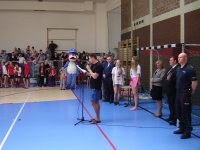 Otwarcie imprezy na hali sportowej