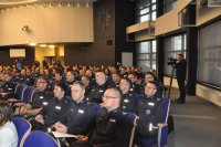 Policjanci na konferencji