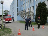 Służby ratunkowe na miejscu zdarzenia
