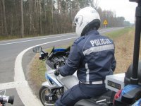 Policjant na motocyklu