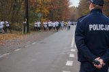 Policjanci zabezpieczali Bieg Niepodległości