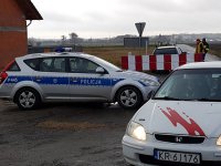Uczestnik rajdu po przejechaniu odcina specjalnego