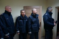 Pierwszy Zastępca Komendanta Głównego i kierownictwo lublinieckiej policji