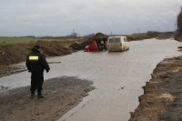 Przewrócona maszyna