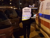 Policjanci na miejscu zdarzenia