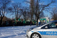 Policjanci czuwają nad bezpieczeństwem uczestników orszaku
