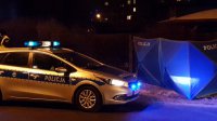 Mundurowi na miejscu zdarzenia przeprowadzają czynnosci