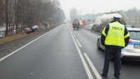 Policjanci na miejscu zdarzenia
