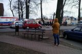 Służby ratunkowe na miejscu zdarzenia