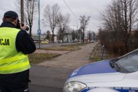 Policjanci podczas działań