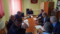 Spotkanie w gabinecie komendanta powiatowego