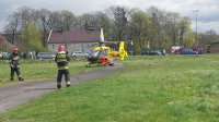 Na ul. Chopina wylądował śmigłowiec LPR