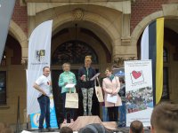 Agnieszka Czyżewska na podium
