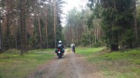 Policjanci eskortują uczestników imprezy