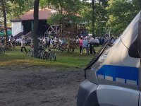 Policjanci zabezpieczają Dni Lublińca