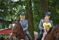 Policjanci z Zespołu Policji Konnej