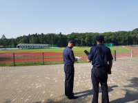 Lustracja stadionu przed meczem