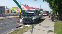 Zderzenie samochodu osobowego z dostawczym