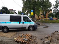 Policjanci przy szkole nr 1