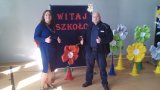 Dzielnicowy w szkole w Herbach
