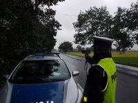 Policjanci podczas działań