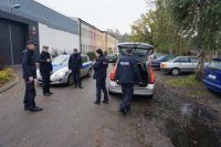 Policjanci w czasie ćwiczeń