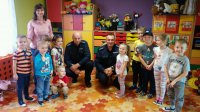 Spotkanie policjantów z przedszkolakami