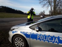 Policyjny patrol podczas działań Prędkość