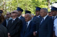 Uczestnicy mszy polowej