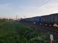 Pociąg na miejscu tragedii