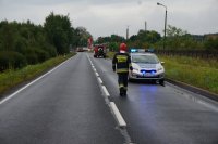 Akcja gaśnicza na terenie Herbów
