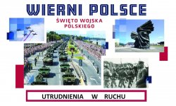 Na zdjęciu plakat promujący święto wojska polskiego.