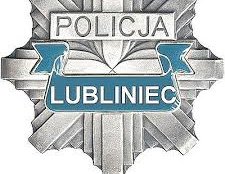 Na zdjęciu gwiazda policyjna z napisem policja Lubliniec.