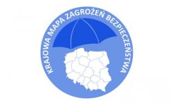 Na zdjęciu ikonka przedstawiająca logo Krajowej mapy Zagrożeń bezpieczeństwa.