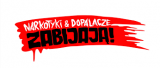 Na zdj zdjęciu logo kampanii &quot;Dopalacze zbijają&quot;.