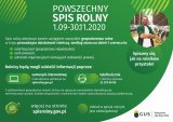 Na zdjęciu plakat promujący Powszechny Spis Rolny.