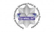 Na zdjęciu policyjna gwiazda i napis  - Czy wiesz  że?