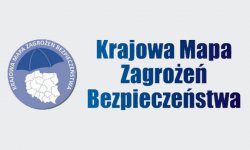 Na zdjęciu logo Krajowej Mapy zagrożeń Bezpieczeństwa.