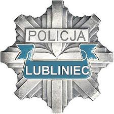 Na zdjęciu gwiazda z napisem Policja oraz Lubliniec.