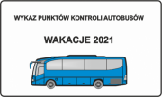 Na zdjęciu plansza z narysowanym autobusem.