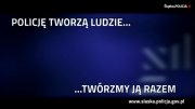 Na zdjęciu plakat promujący służbę w Policji.