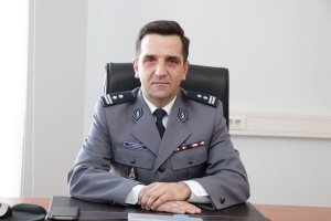 Na zdjeciu Komendant Powiatowy Policji w Lublińcu mł.insp. Dariusz Kiedrzyn.