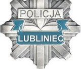 Na zdjęciu policyjna gwiazda z napisem Policja Lubliniec.