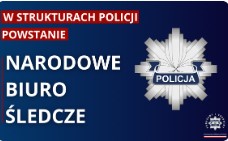 Plakat Narodowego Biura Śledczego.